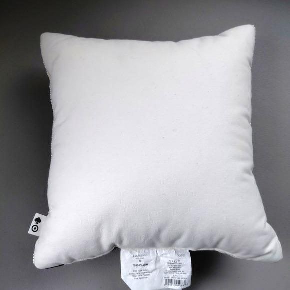 Kate Spade New York x Target 12x12 Square Beaded B&W Polka Dot Throw Pillow Toss - Picture 4 of 6